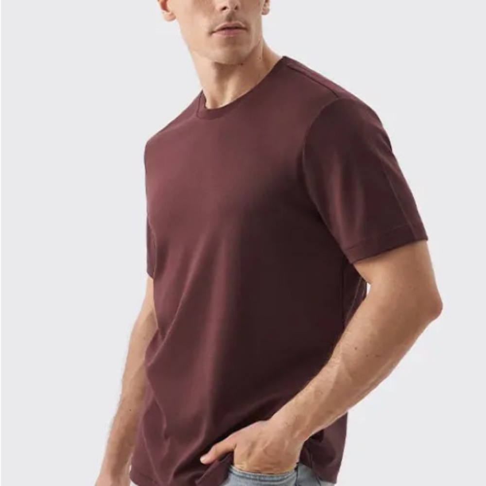 Men's Textale Relaxed Fit Wine T-Shirt
